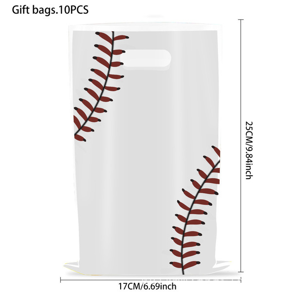 Bolsa de regalo 10uds-beisbol blanco