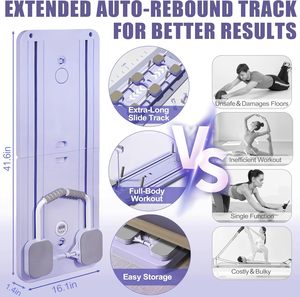 Mới nhất 5 trong 1 đa mục đích có thể gập lại Pilates cải cách Hội Đồng Quản Trị nâng cấp trượt bụng thiết bị tập thể dục thể thao giải trí - Product Image 6