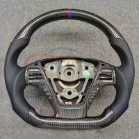 Volant en cuir en fibre de carbone pour Kia Forte Koup 2014 2015 2016