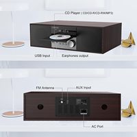 Système Audio Hi-Fi Haute Qualité, Mini Chaîne Stéréo Maison avec Lecteur CD, Bluetooth/USB