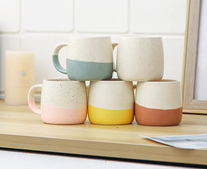 Venta al por mayor <span class=keywords><strong>semillas</strong></span> de sésamo diseño taza de café de cerámica mate reutilizable taza de café de cerámica logotipo personalizado porcelana capuchino Taza de cerámica - Product Image 1