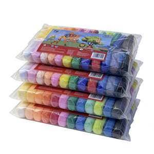 24 Warna Tanah Liat Ramah Lingkungan Lembut Super Ultra Ringan Cepat Kering dengan Alat dan Tas untuk Kerajinan DIY Anak-Anak Seni Kreatif - Product Image 2