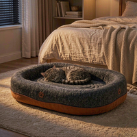 Griffoir pour chat en feutre de laine moderne, intégré au nid, résistant aux griffures, multifonctionnel, lit pour chat pour animaux domestiques d'intérieur