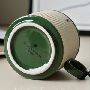 Taza de <span class=keywords><strong>Café</strong></span> Rústica Byon Matcha, Estilo Nórdico, Ideal <span class=keywords><strong>para</strong></span> Latte Art, Diseño Sueco de Alta Estética, Taza Simple con Textura y Patrón - Product Image 4