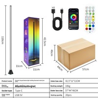 Lampe d'ambiance au sol multicolore à LED avec télécommande 24 touches pour l'ambiance de la maison
