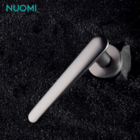 NUOMI Ensemble de serrures de poignée de porte intérieure Accessoires de porte de luxe Poignée de porte intérieure en bois en alliage de zinc avec serrure