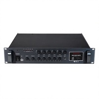 Amplificateur de puissance commercial 6 zones avec contrôle individuel du volume par zone et sortie 100V 70V pour amplificateur de mixage