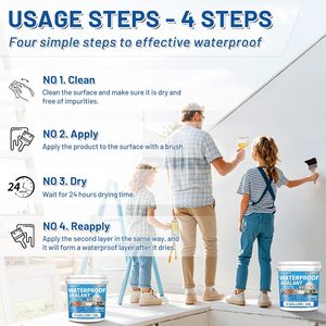 Liquid Waterproof Sealant Coating Eco-Friendly Durable Invisible Repairing Leak Agent for Roofs Indoor/Outdoor Use - Product Image 6