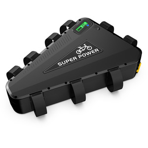 แบตเตอรี่จักรยานไฟฟ้า EU Stock 48V 30Ah รูปทรงสามเหลี่ยม พร้อมเซลล์แบตเตอรี่ 50A BMS GPS XT60 ช่องเสียบ 4A ชาร์จเจอร์ USB พอร์ตดิจิตอลดิสเพลย์ จัดส่งเร็วใน EU - Product Image 1
