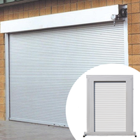 Porte et volet roulant en alliage d'aluminium, ouverture latérale électrique, étanche, prévention des incendies, installation facile pour usage résidentiel