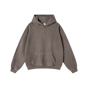 Sweat-shirt à capuche oversize en coton 100% imprimé numérique <span class=keywords><strong>Brigitte</strong></span>, style européen et américain, pour l'hiver - Product Image 3