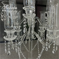 Magnifique chandelier en cristal à 7 bras pour mariage, centre de table, décoration événementielle