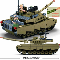 Ww2 véhicule militaire armée char de combat principal combattant champ de bataille modèle Kit Moc briques Mini soldat figurines blocs de construction ensembles