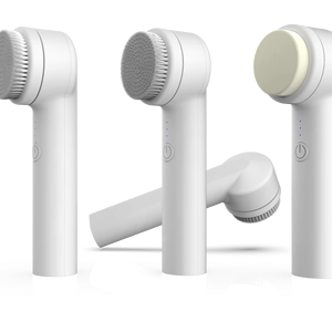Mỹ EU nóng bán tùy chỉnh Silicone mặt làm sạch bàn chải điện tẩy tế bào chết quay làm sạch bàn chải thiết lập các công cụ chăm sóc da - Product Image 1