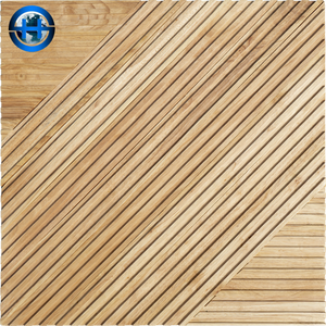 Panneaux muraux décoratifs 3D en bois de cèdre géométriques de luxe Art Déco pour revêtement mural artistique de boutiques haut de gamme sophistiquées - Product Image 1