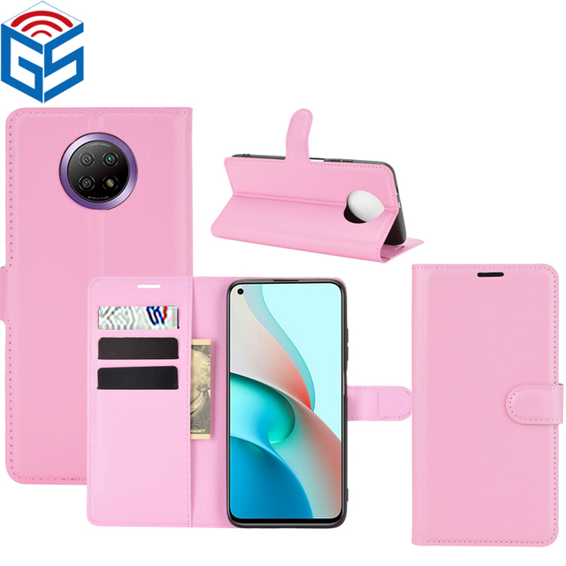 Lichee Premium Pu Leather Card Slot Flip Wallet Cover Case For Redmi Note 9 5G Note 9T 11t Pro Plus
