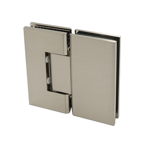90 °   & 180 °   Wand-zu-Glas Duschtürscharniere, Moderne Edelstahl Rahmenlose Gehärtete Glas-Türscharniere - Product Image 6