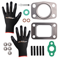 Turbocompresor Universal GT2871 T25 GT2860 A/R .64 con Enfriamiento por Agua y Aceite, Aumenta la Potencia hasta 350 BHP