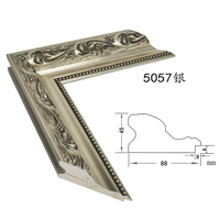 Cadre en bois sculpté classique avec feuille d'or pour peinture, vente en gros en vrac