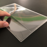 Pochette de protection personnalisée en PET écologique, durable, avec estampage à chaud, pour billets de banque, non fluorescente, transparente, anti-poussière et anti-humidité