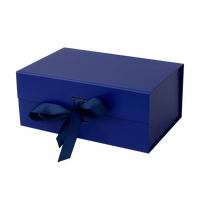 Boîte cadeau magnétique écologique et recyclable en kit, avec ruban décoratif, logo personnalisé imprimé, emballage en papier de qualité supérieure pour mariage