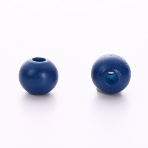 Perles en bois rondes, peintes écologiques, à trou traversant, fournitures de bricolage pour bijoux, perles en vrac pour kits promotionnels - Product Image 3