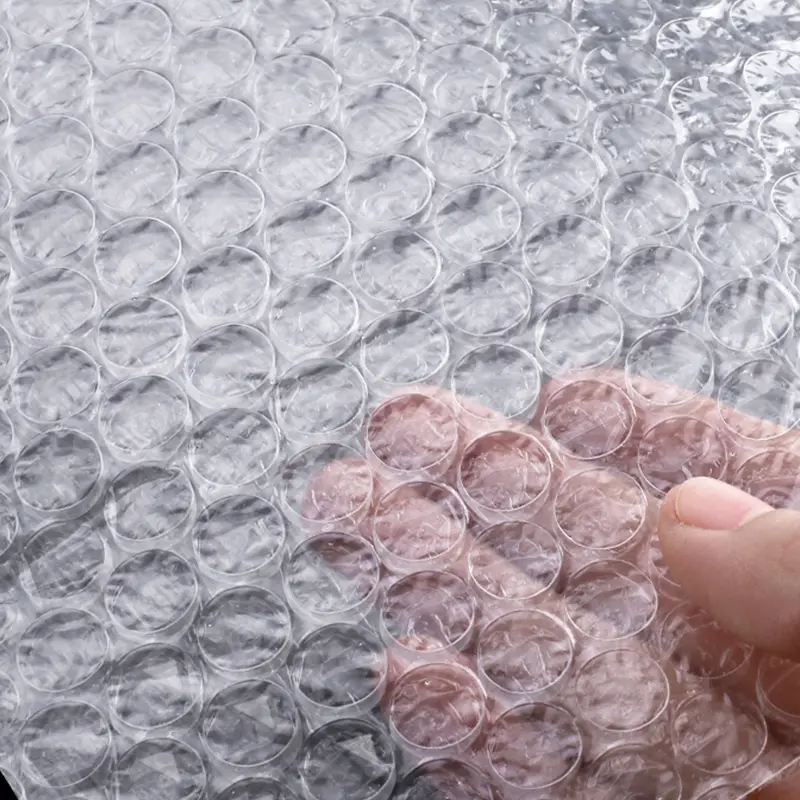 Thickening Logistics Packaging Inflatable Air Bubble Film Wrap Roll For Box Packing