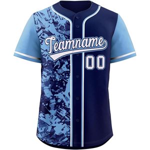 Maillot de baseball personnalisé, impression par sublimation, évacuation de l'humidité, unisexe, nom de l'équipe adulte 00, vêtements de softball - Product Image 1