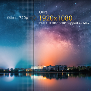 BYINTEK K20 6000Lumens 1920*1080P Máy Chiếu Video Tại Nhà LED Cho Rạp Chiếu Phim 3D 4K Thông Minh (Thêm 40USD Cho Android) - Product Image 4