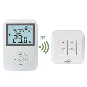 Eco-friendly White ABS Hot Sales Room Weekly Programmable Room Heating Thermostat For Gas Boiler CE 6A 8A