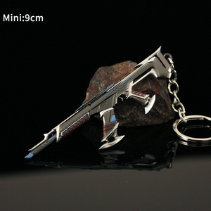 Kuronami Vandal Jordaan Valorant métal porte-clés <span class=keywords><strong>jordan</strong></span> porte-clés killjoy court pistolet modèle jouets vacances cadeau porte-clés noël - Product Image 3