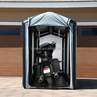 Couverture gonflable portative de moto de taille de coutume imperméable UV Garage de stationnement Mini Garage de moto tente gonflable de moto