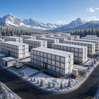 Conteneur modulaire préfabriqué empilable et sécurisé, prêt à assembler pour les projets de construction de camps de travail et d'ingénierie