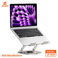 Support pour tablette en alliage d'aluminium Jeqang JP-H629, personnalisable, rotation à 360°, forte capacité de charge, travail de bureau efficace