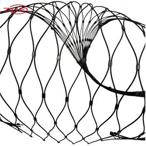 Wholesale High Strength Durable Stainless Steel <b>Wire</b> Rope Mesh Cable <b>Netting</b> Diamond Hole Shape Woven Style Plain Weave - Product Image 1