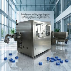 Sistema de Trazabilidad Anti-Falsificación, Equipo Integrado de Inspección Visual y Marcado Láser de Alta Velocidad para Tapas de Botellas, para la Industria Láctea - Product Image 1