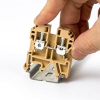 800V 32A 0.2-4mm2 bornier à vis conducteur en laiton 24-12awg JXB/SAK-4EN utilisé pour les E/S d'armoire de commande d'automatisation
