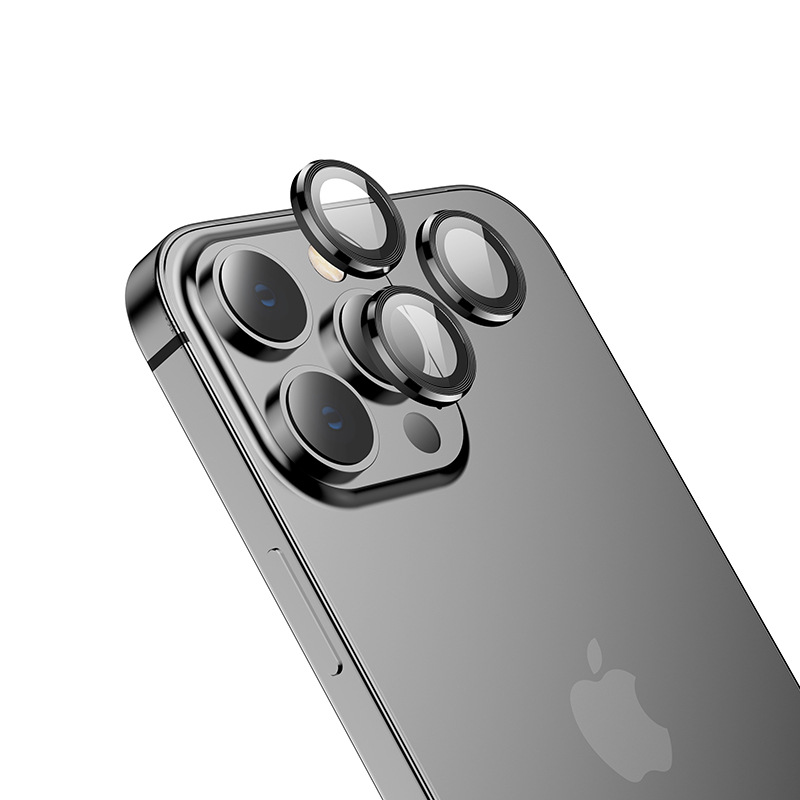Premium HD Camera Lens Protector For iPhone 14 13 12 Pro Max 13 Mini Metal camera lens ring protector Camera Screen Cover Film