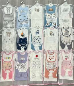 Conjunto de Ropa de Bebé a <span class=keywords><strong>la</strong></span> Moda con Manta, 6 Piezas, Productos para Bebés Recién Nacidos, Venta al por Mayor, 0-6 Meses - Product Image 1