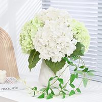 Arrangement de fleurs artificielles de luxe fait main, Anthurium tropical et Monstera, pour la décoration de la maison, du salon, du canapé et de la table d'appoint