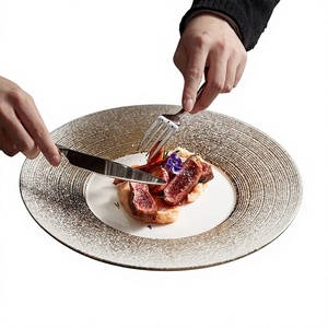 Gewindeplatten-<span class=keywords><strong>Teller</strong></span> für Gastronomie, Kreative Westliche Pasta-Gerichte, Keramik-Dessertteller, <span class=keywords><strong>Sushi</strong></span>-Vorspeisen-<span class=keywords><strong>Teller</strong></span> - Product Image 1