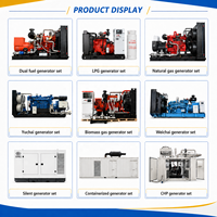 Générateur industriel multi-combustibles 450 kW 562,5 kVA Biogaz Gaz de synthèse Gaz naturel 95 % d'efficacité Centrale électrique 100 % Cuivre ATS Intelligent
