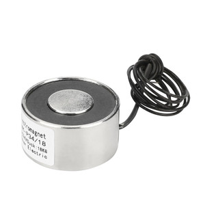 Diamètre 80mm rond grand <span class=keywords><strong>électro</strong></span>aimant de maintien Dc 12v 24v 120Kg <span class=keywords><strong>électro</strong></span>-aimant électrique - Product Image 2