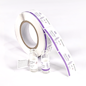 Etiquettes en vinyle double face pour flacon de 10ml et 5ml pour emballage de cosmétiques Etiquette pour emballage de poudre de peptide - Product Image 2