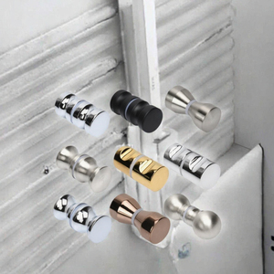 Modern Çift Taraflı Sürgülü Duş Kapısı Kolu, Parlak Krom Kaplama, Cam Kapılar için Sağlam SUS304 Paslanmaz Çelik - Product Image 3