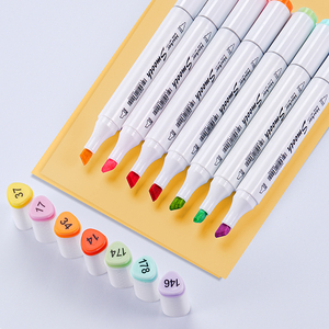Stylos marqueurs acryliques lisses à pointe souple, séchage rapide, résistants à l'eau, étui portable pour l'art et le coloriage des enfants - Product Image 1