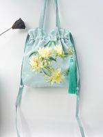 Sac brodé assorti au Hanfu, sac à main de style chinois, sac bandoulière rétro polyvalent, mini sac littéraire, sac décontracté traditionnel Han