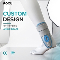 Attelle orthopédique de cheville pour adulte avec fermeture à lacets, en mousse, pour soulager les douleurs dues aux entorses, la protection et la rééducation