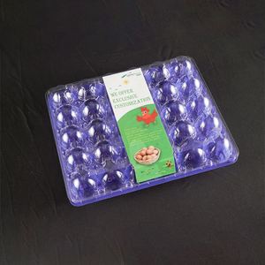 30 Holes PET <b>Plastic</b> Egg <b>Trays</b> Chicken Egg Packaging Container <b>Tray</b> with Lid - Product Image 1