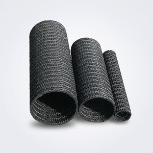 Tuyau perméable rigide en HDPE : Tuyau perméable rigide, ondulé et à structure maillée pour le drainage des écoulements des pentes autoroutières - Product Image 3